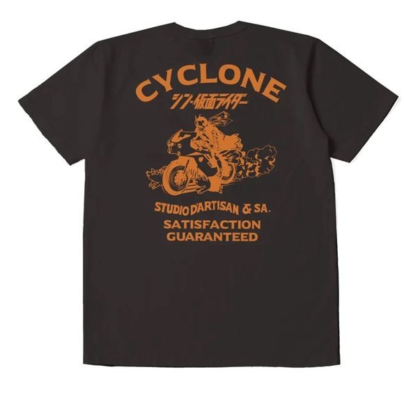 Studio D'Artisan "Shin Kamen Rider" Cyclone Print Tee - Black - Picture 1 of 2
